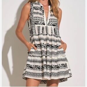 Elan Striped Sleeveless A Line Cotton Mini Dress #Bloomingdale's#bestseller